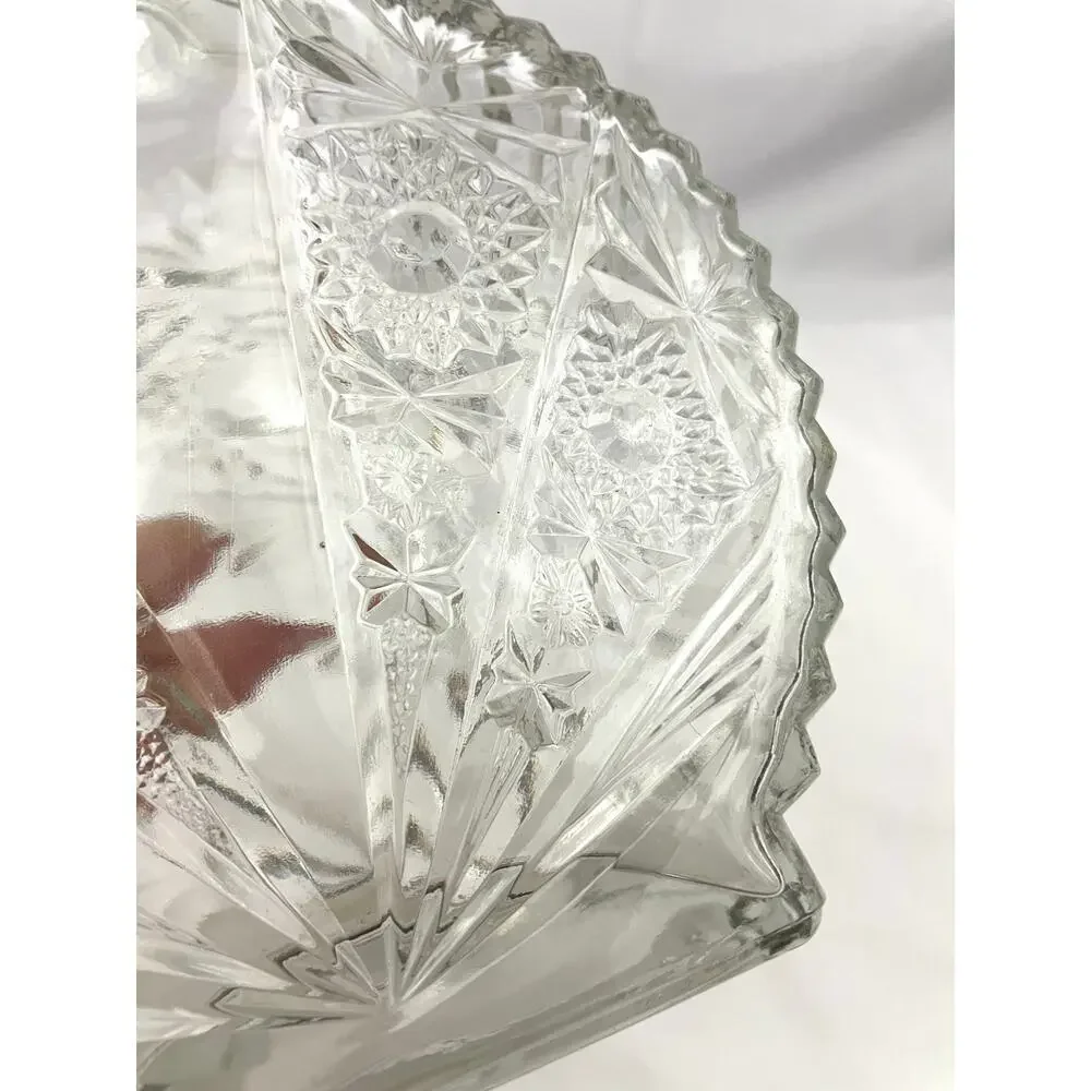 VTG‎ Decorative Glass Decanter 1970s Clear Pressed Glass 7